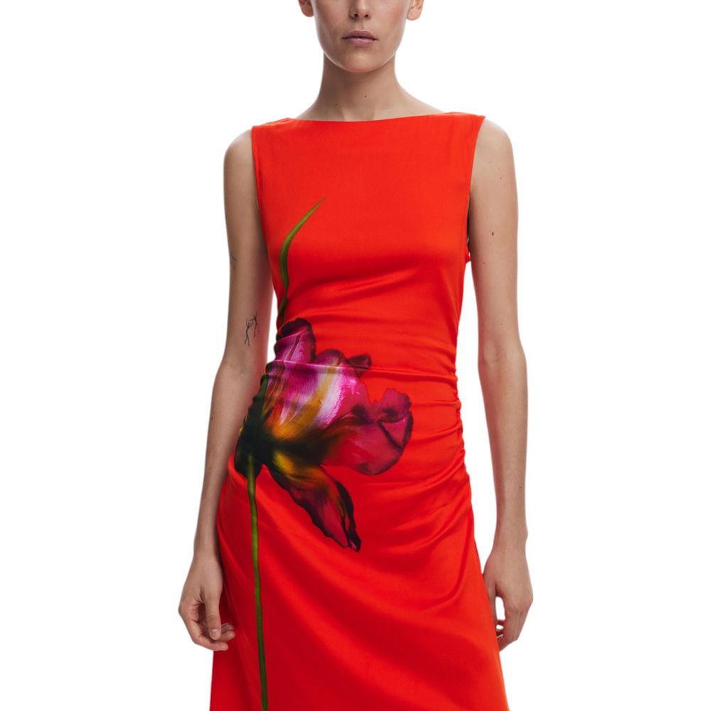 Red Viscose Long