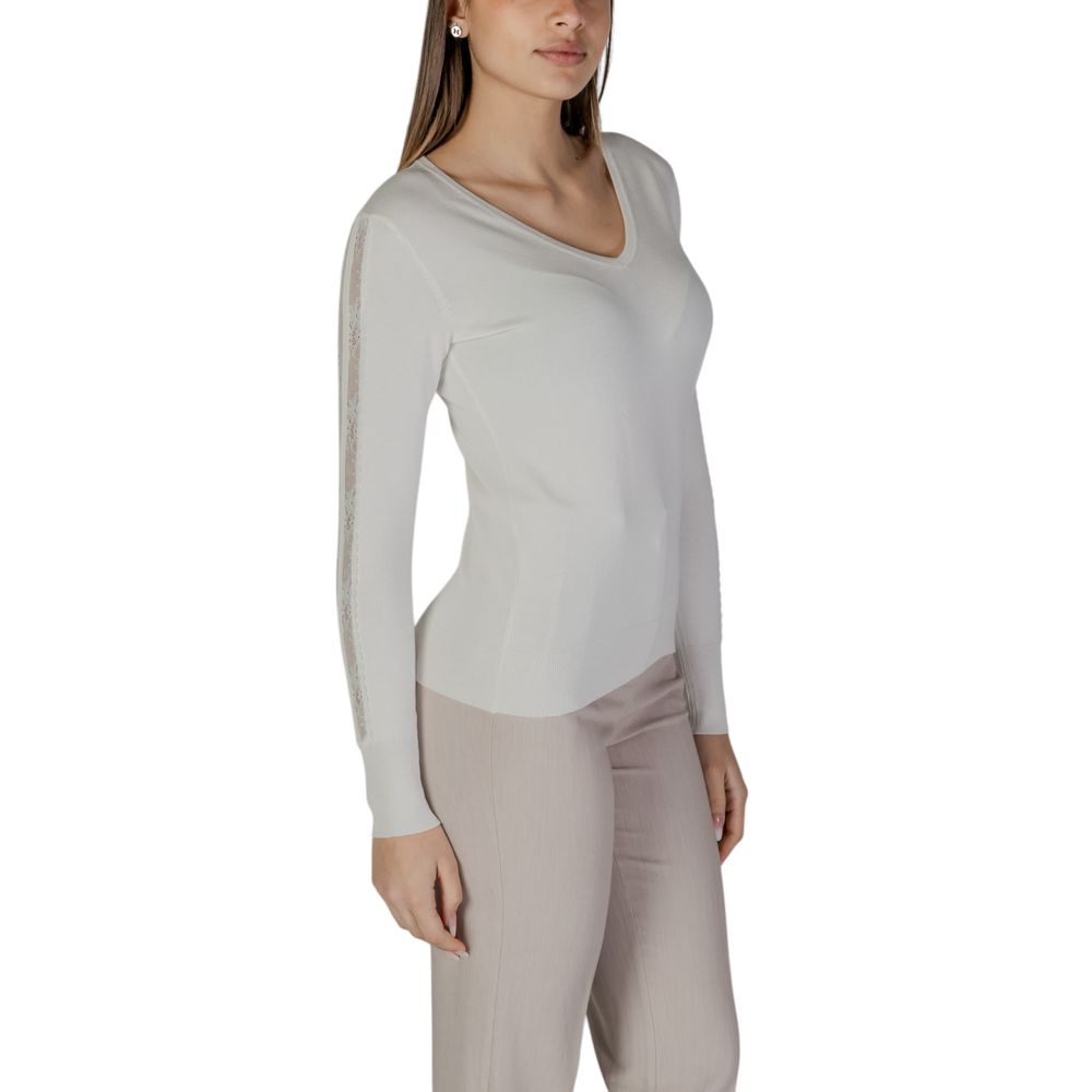 Cream Viscose Long Sleeve