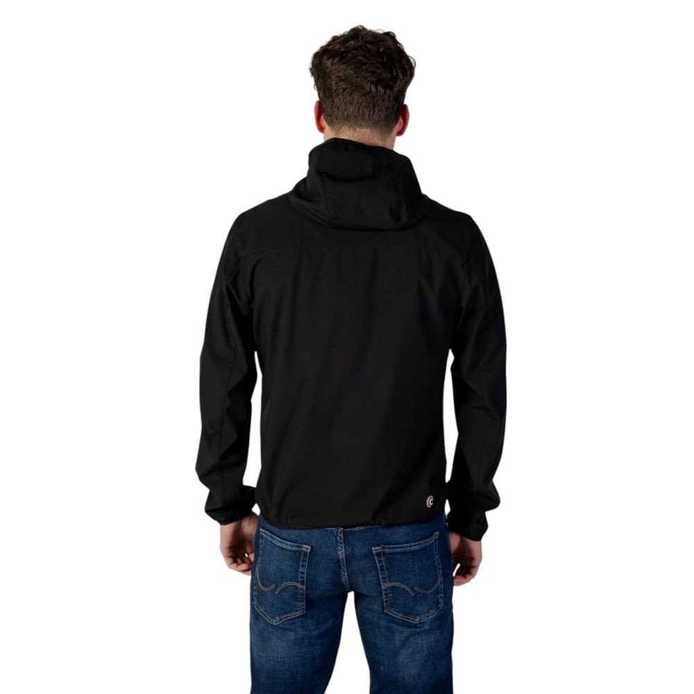 Black Polyester Jackets & Coat