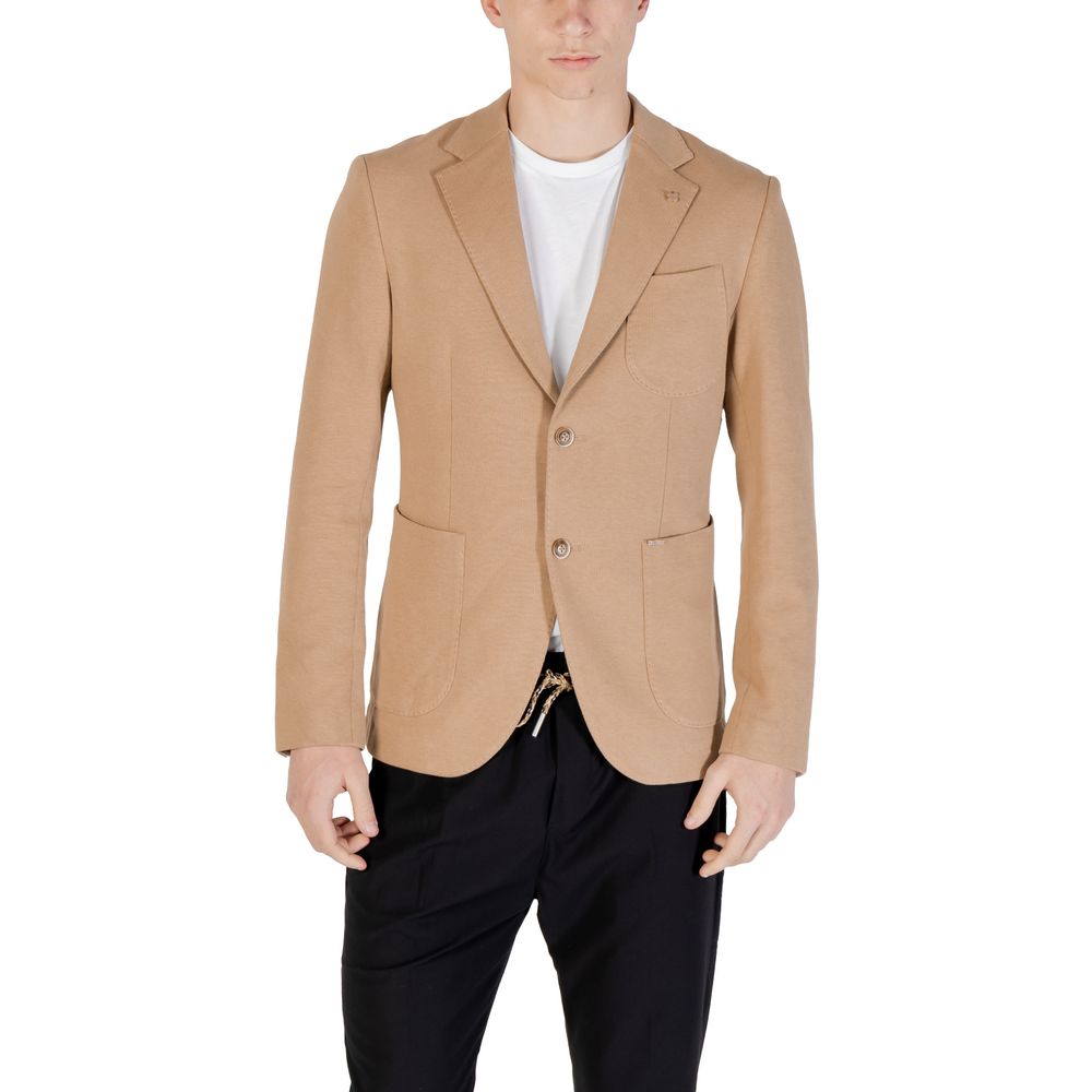 Beige Cotton Blazer