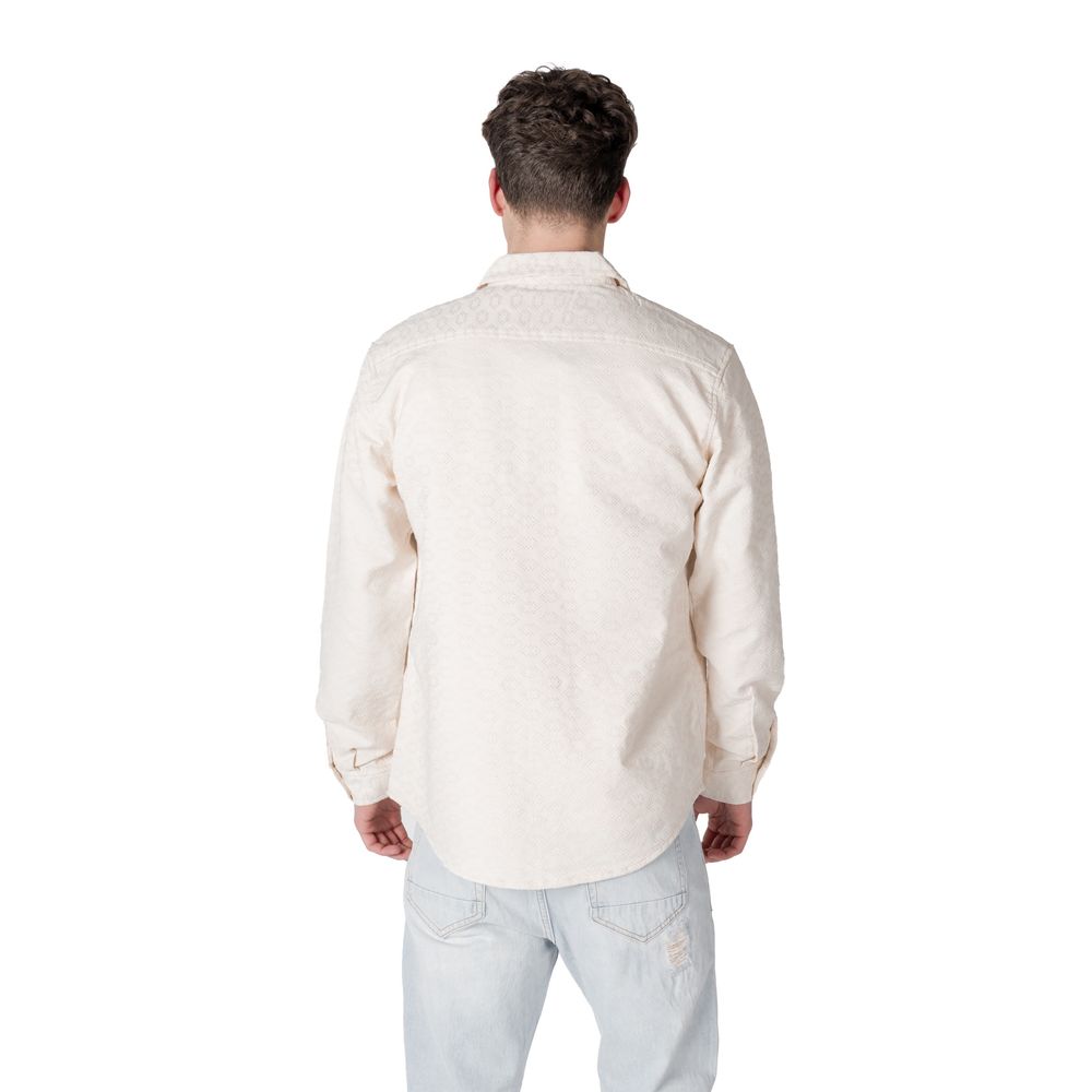 Cream Polyester Jackets & Coat
