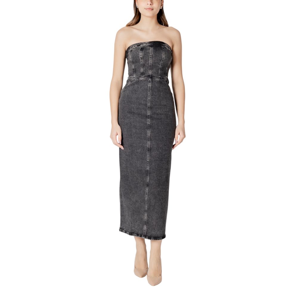 Black Cotton Midi