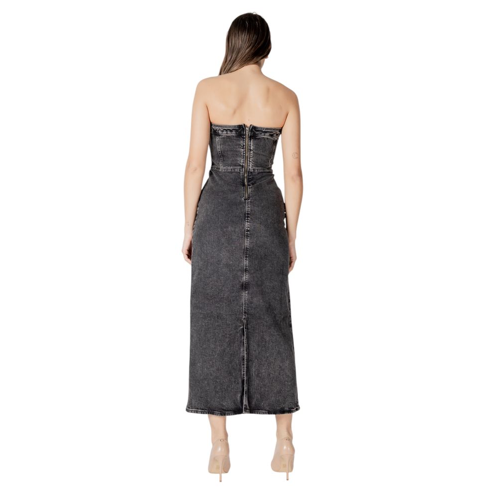 Black Cotton Midi