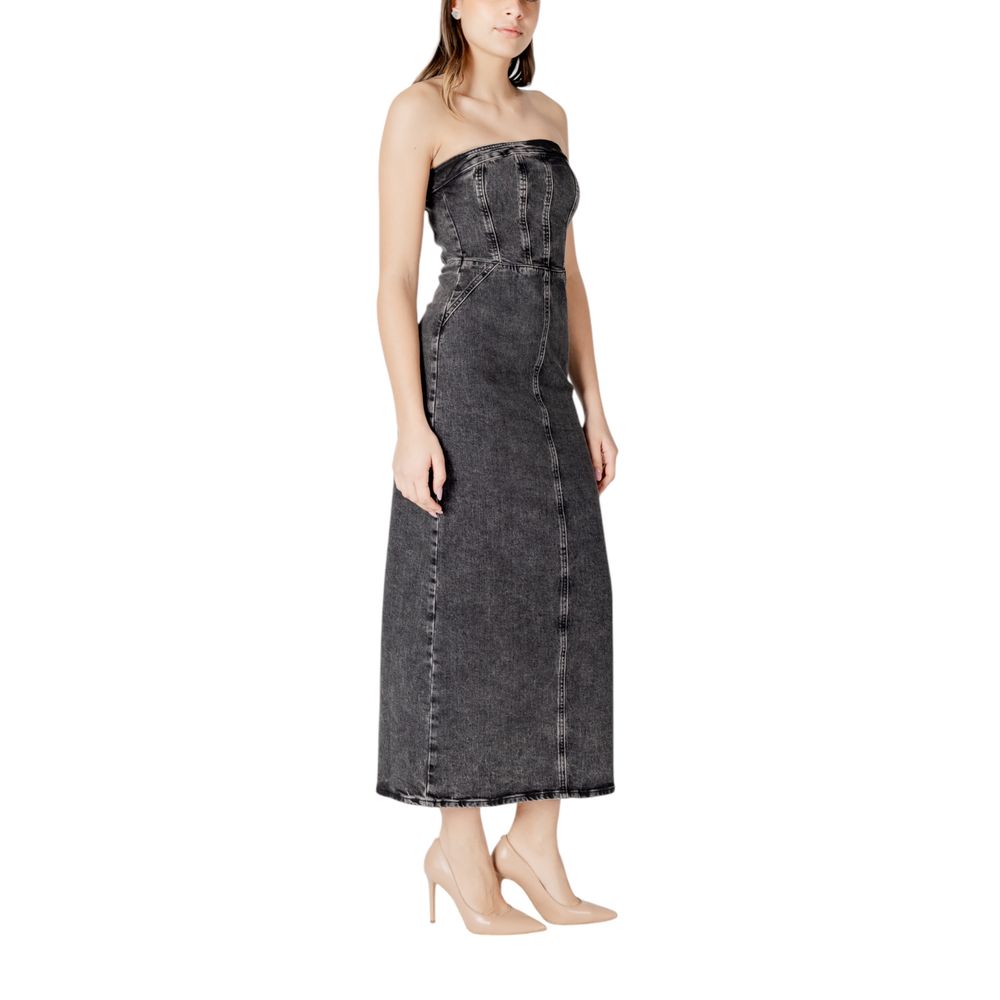 Black Cotton Midi