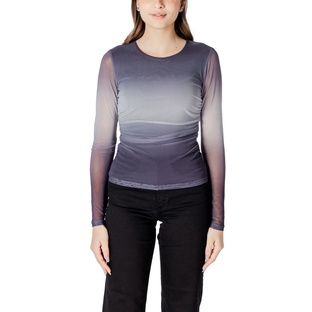 Gray Polyester Long Sleeve