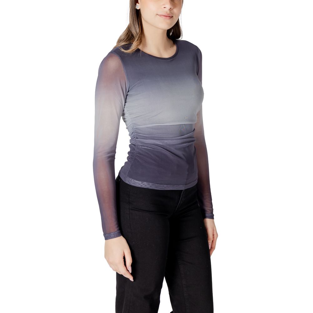 Gray Polyester Long Sleeve