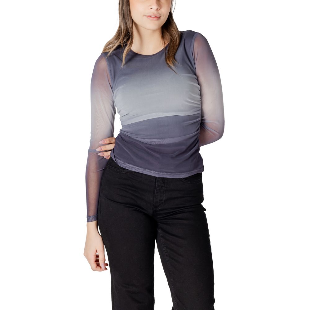 Gray Polyester Long Sleeve