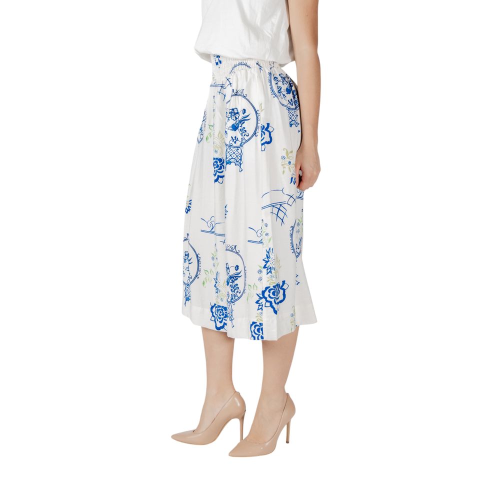 White Viscose Skirt