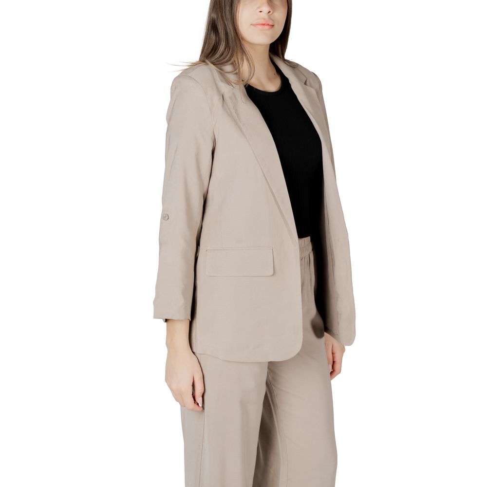 Beige Viscose Blazer