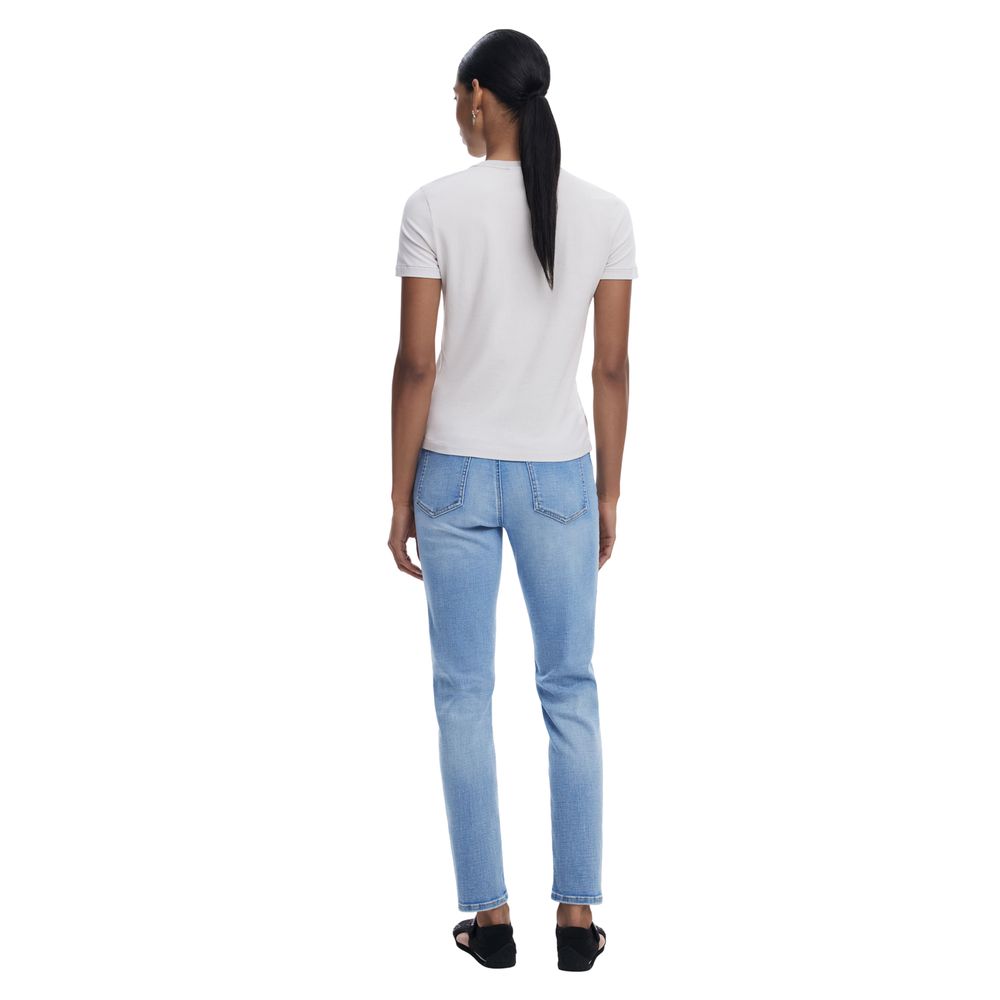 Light Blue Cotton Skinny Jean