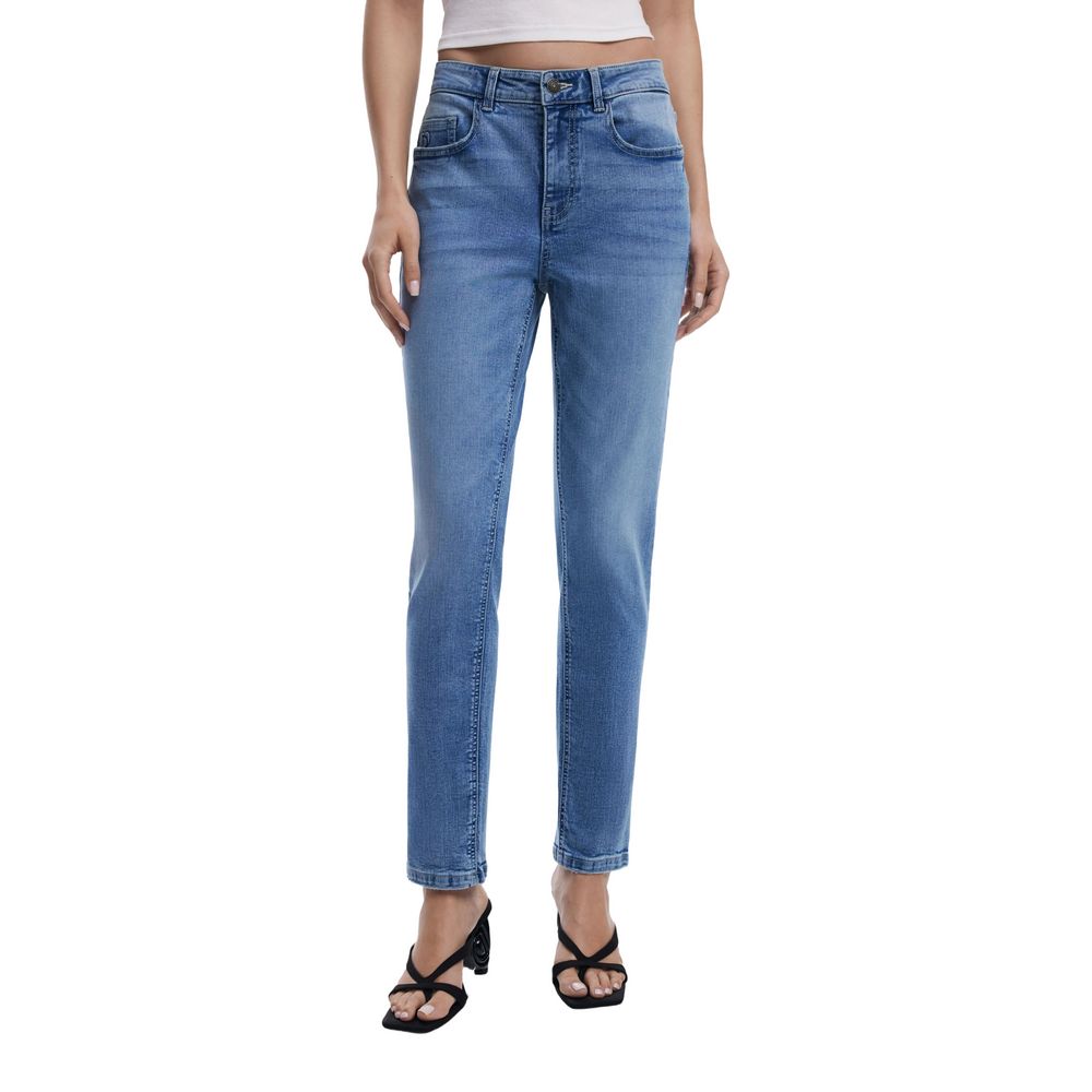 Light Blue Cotton Skinny Jean