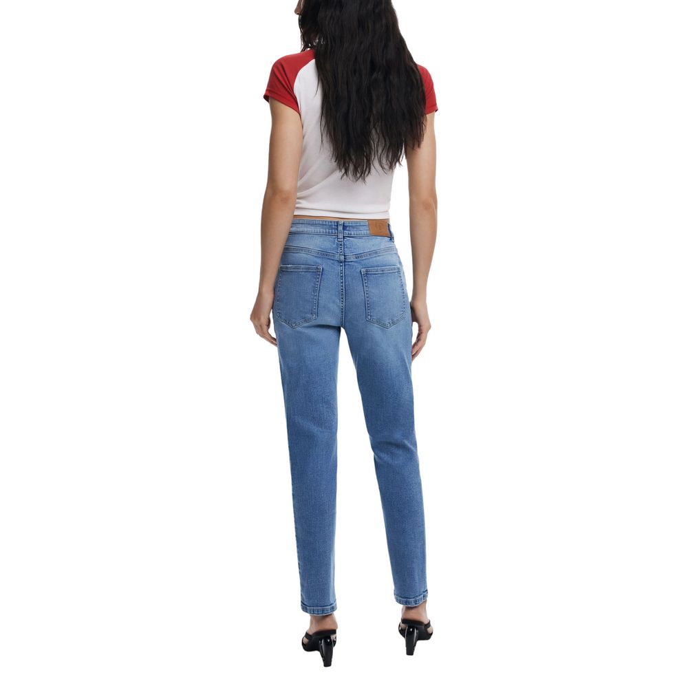 Light Blue Cotton Skinny Jean