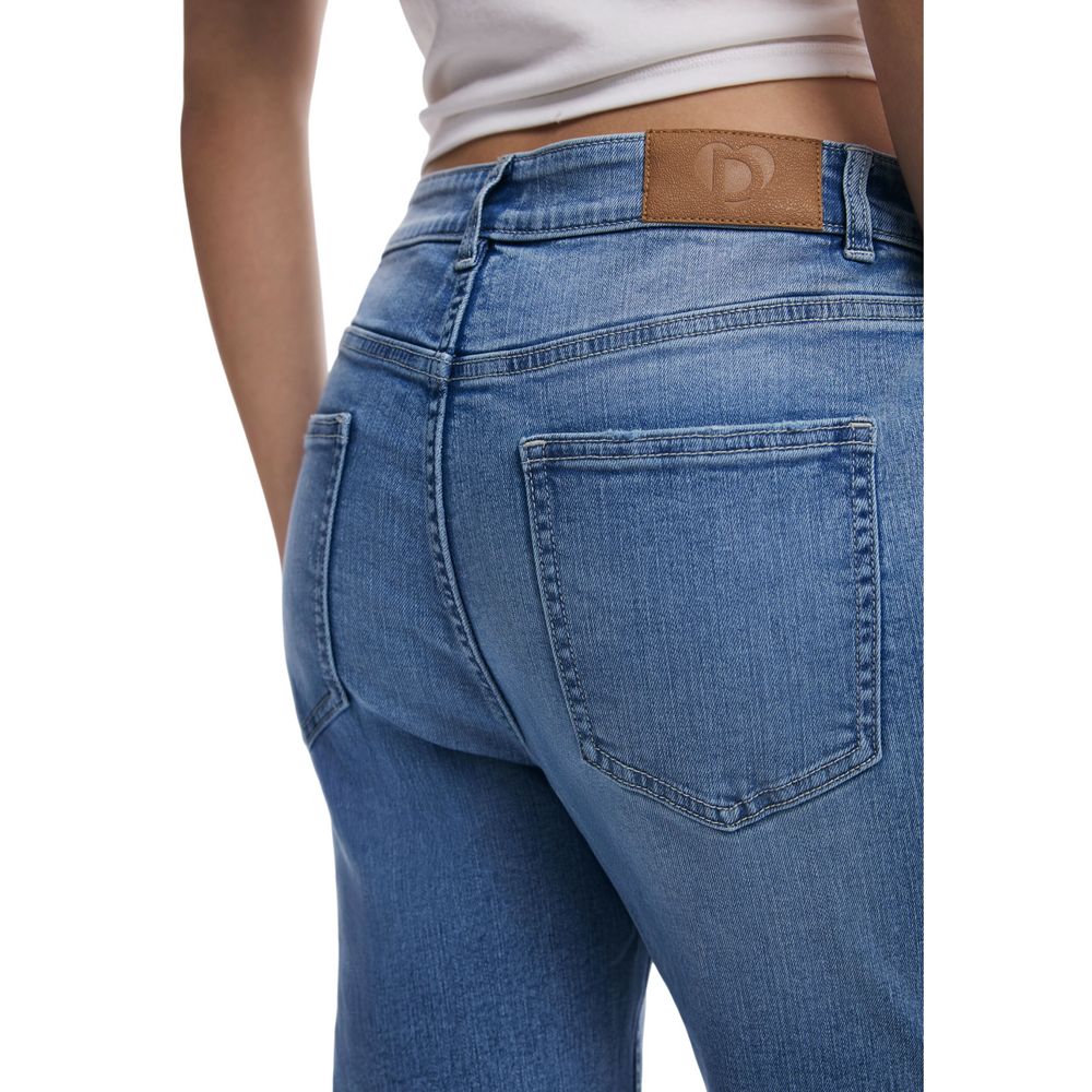 Light Blue Cotton Skinny Jean