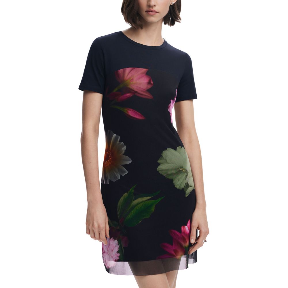 Black Polyester Short
