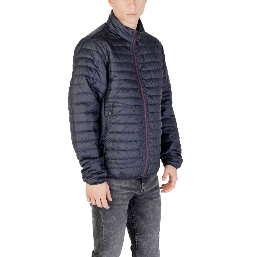 Blue Polyamide Jackets & Coat