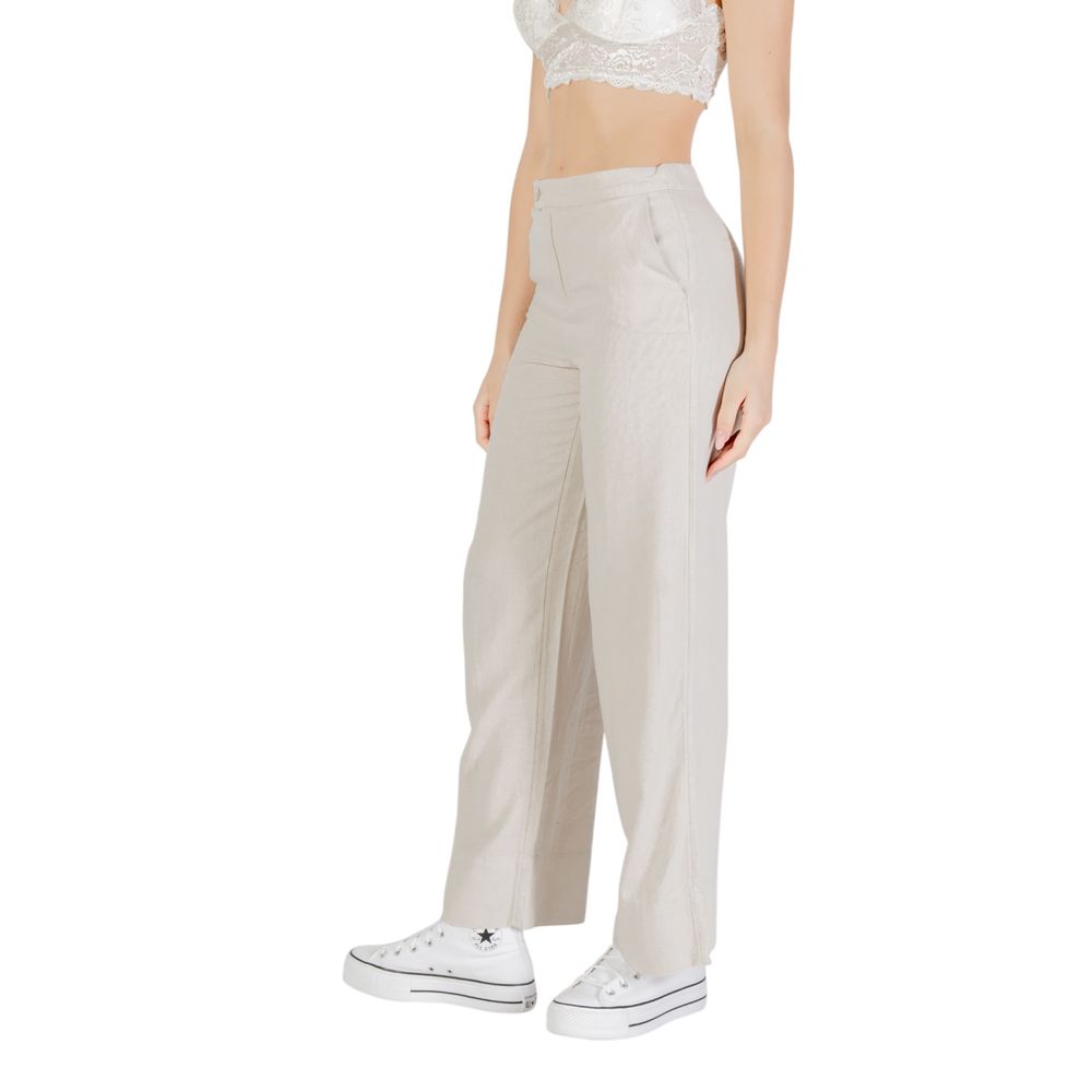 Beige Viscose Pant