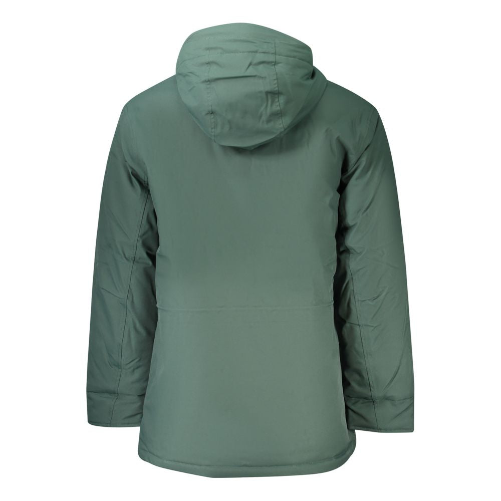 Green Polyester Men Jacket