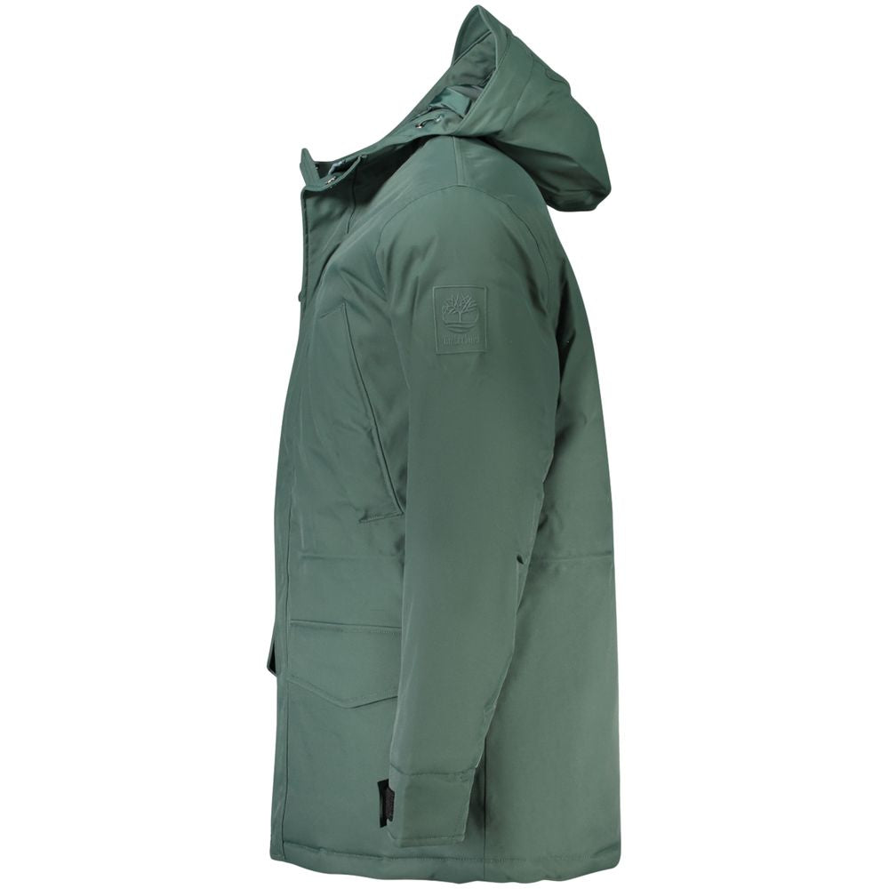 Green Polyester Men Jacket