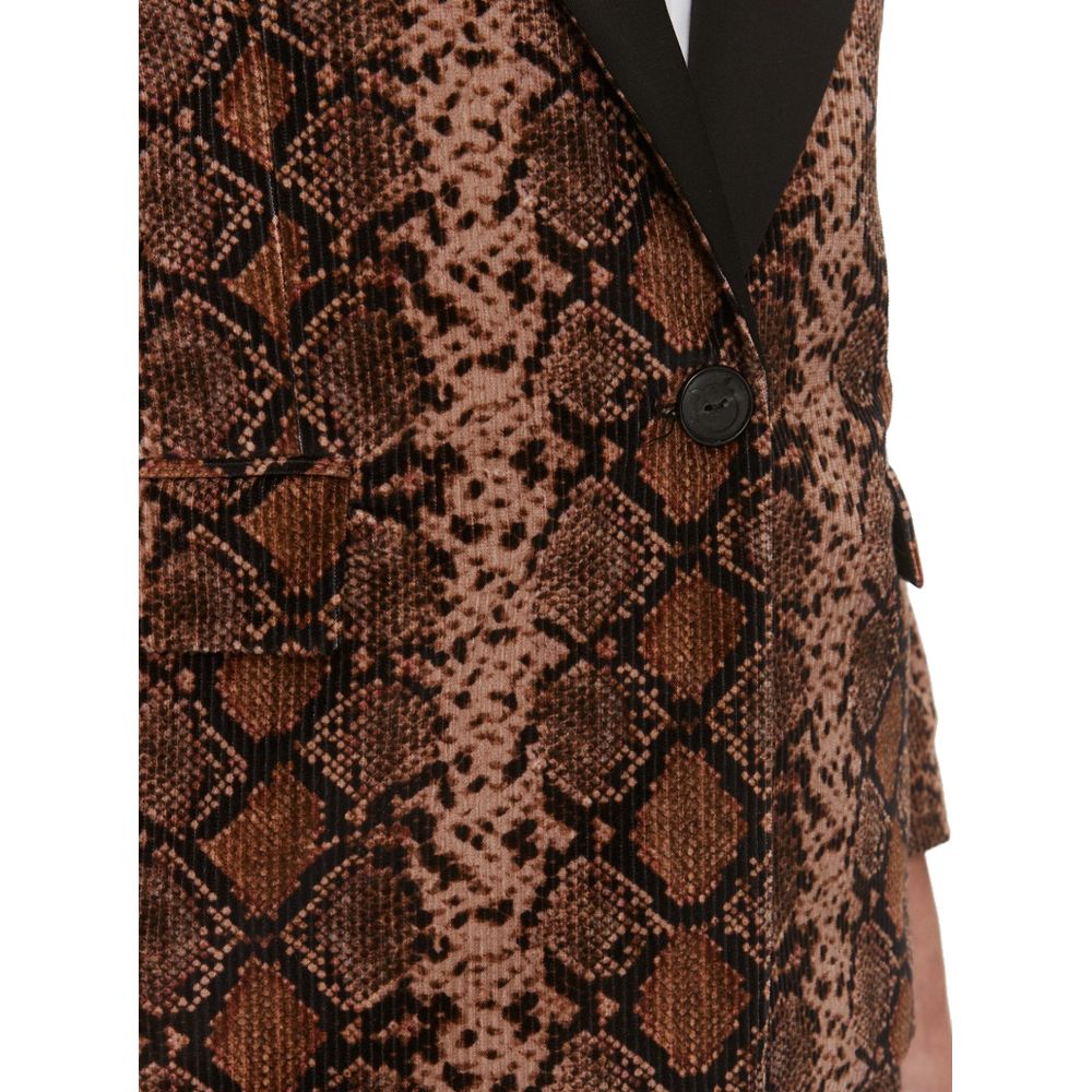 Brown Cotton Suits & Blazer