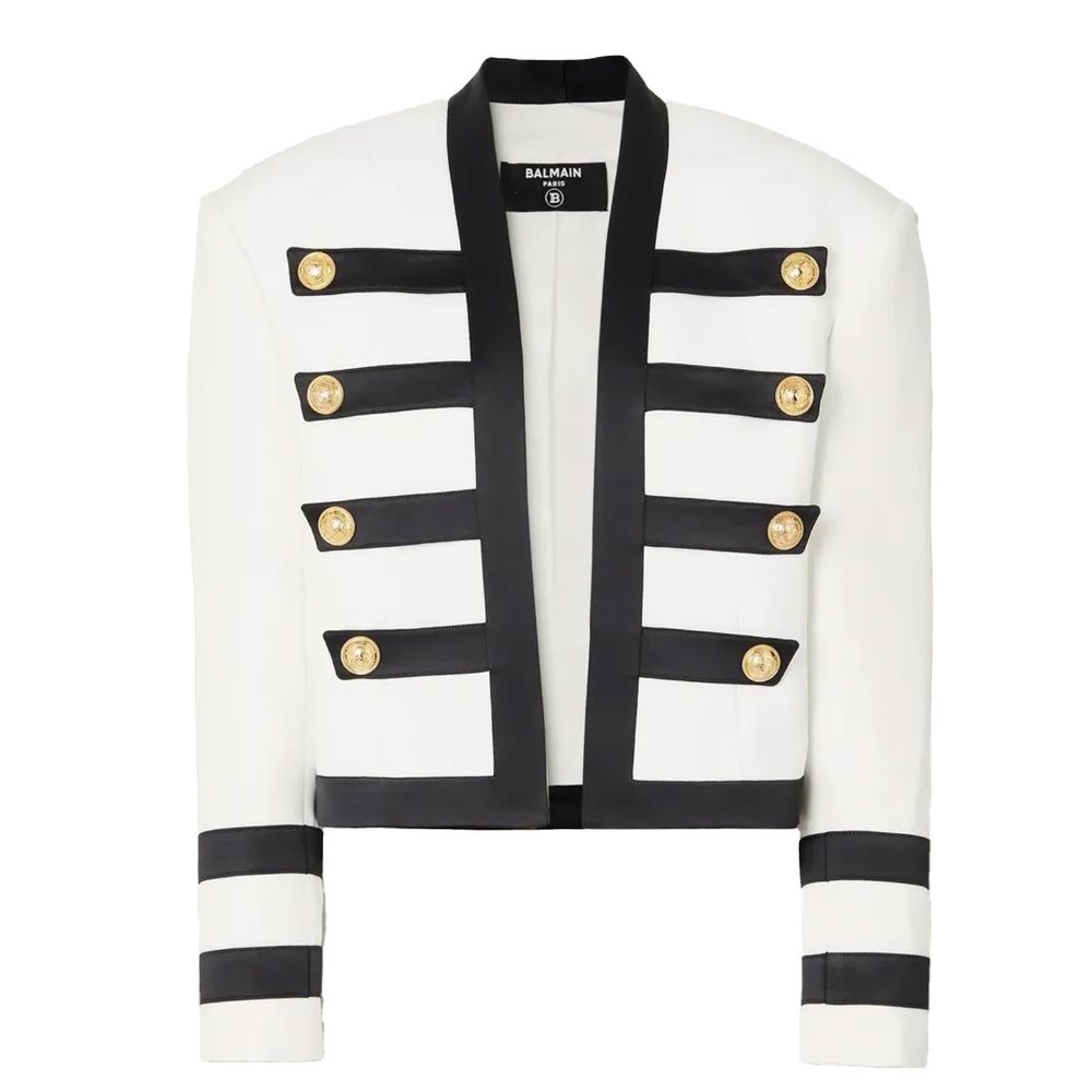 White Viscose Suits & Blazer