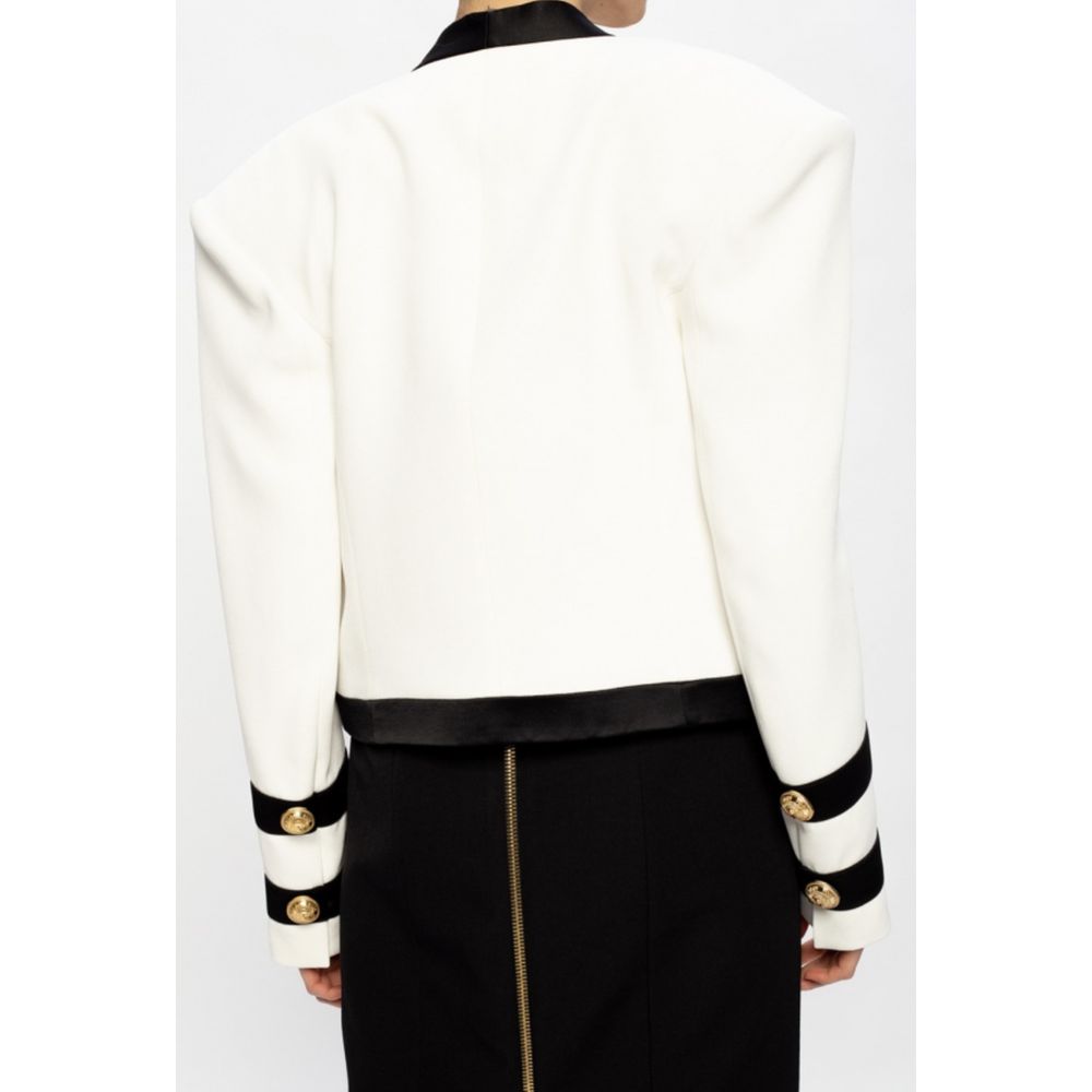 White Viscose Suits & Blazer