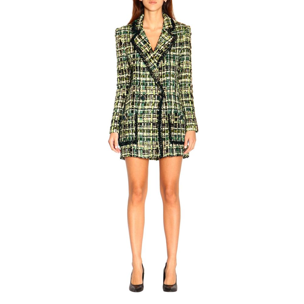 Green Viscose Women Blazer