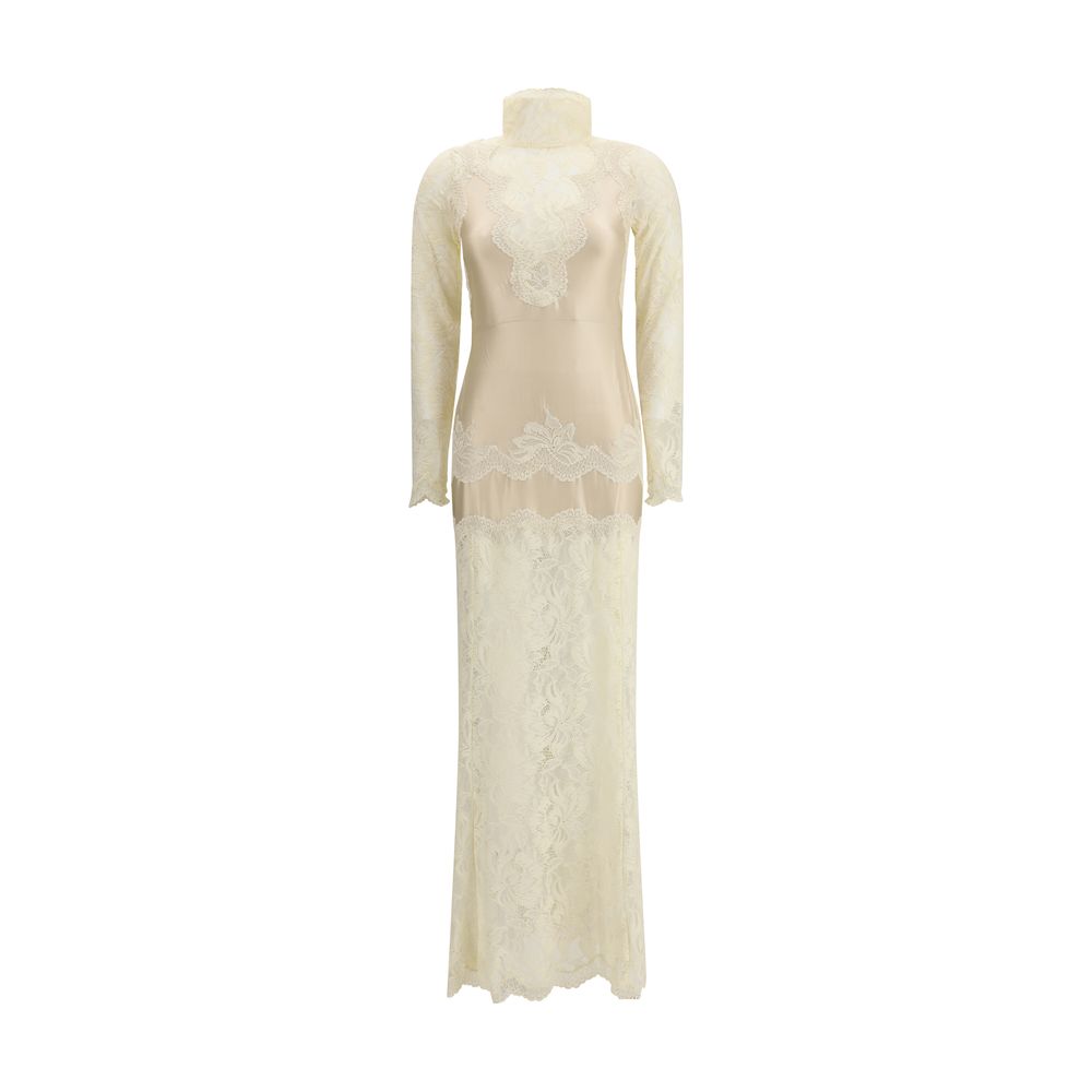 Laced ivory long Dress