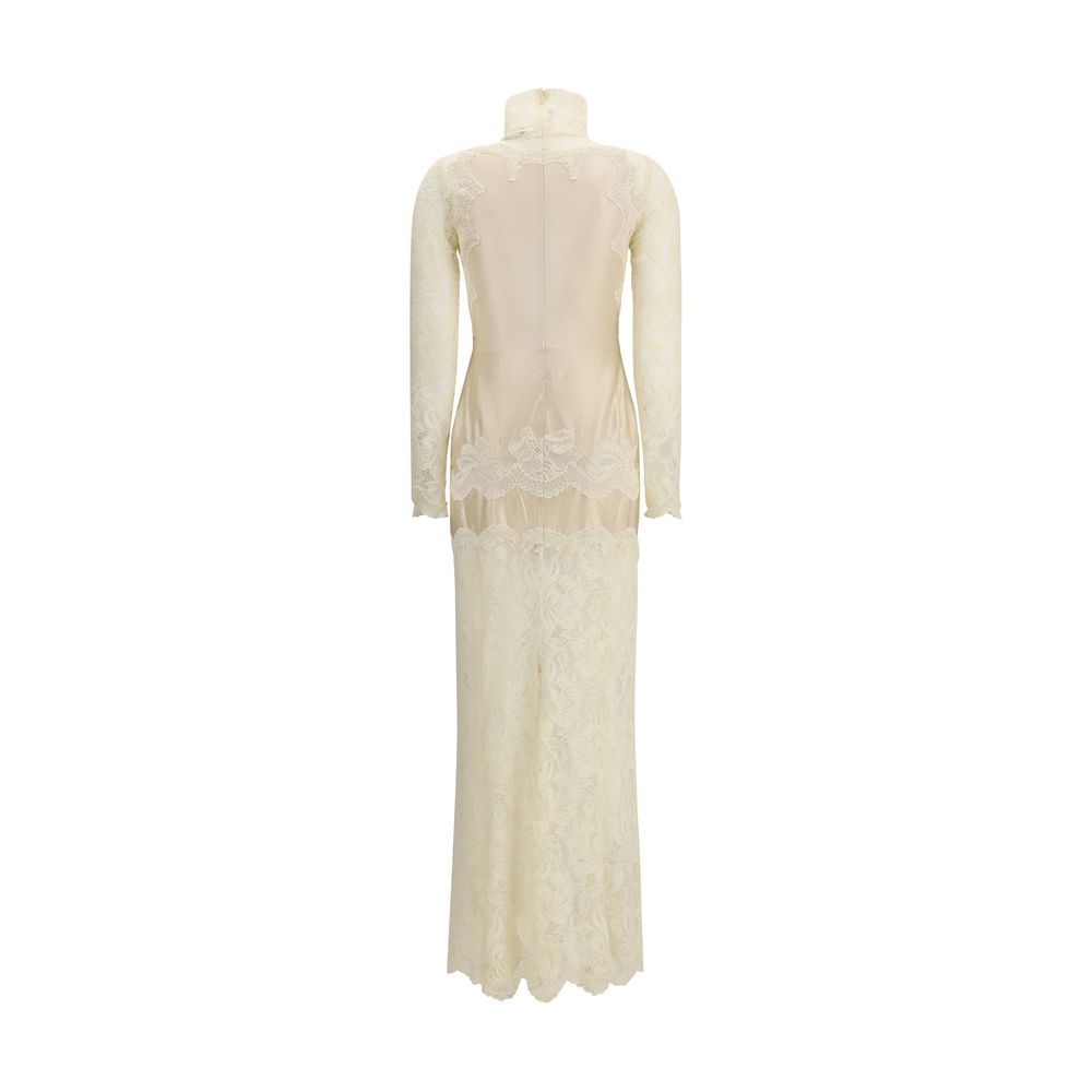 Laced ivory long Dress