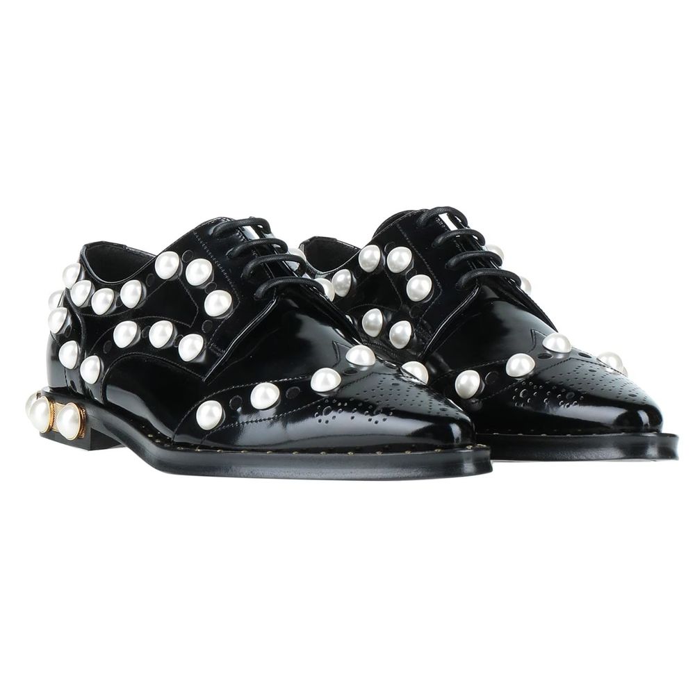 Black Leather Oxfords And Derby