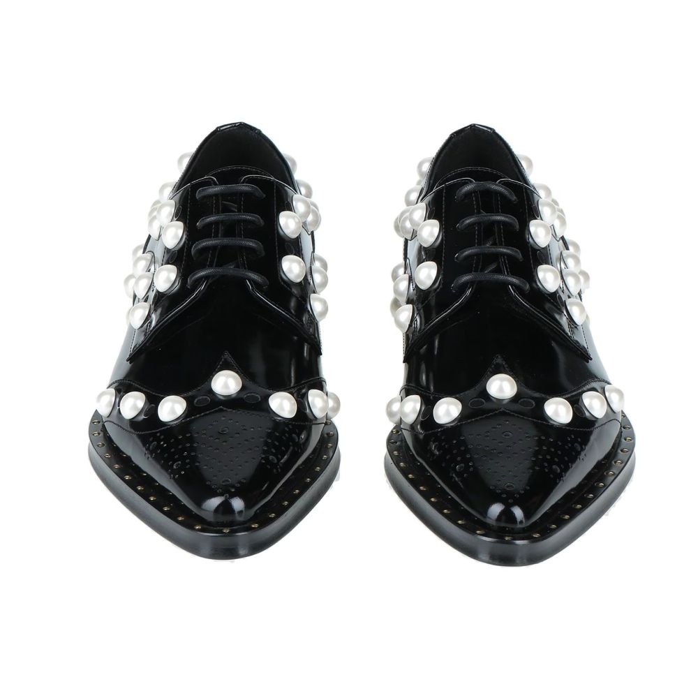 Black Leather Oxfords And Derby