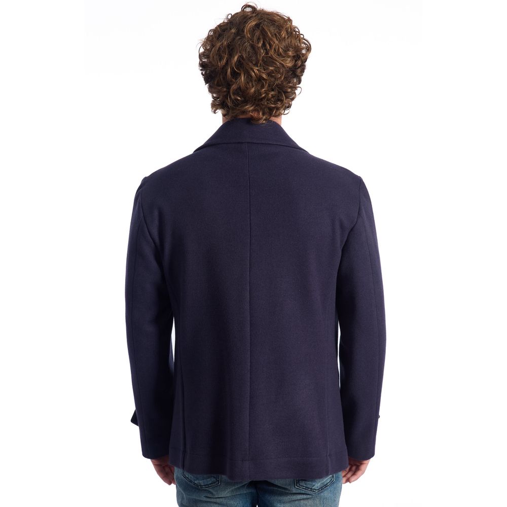 Blue Wool Coat