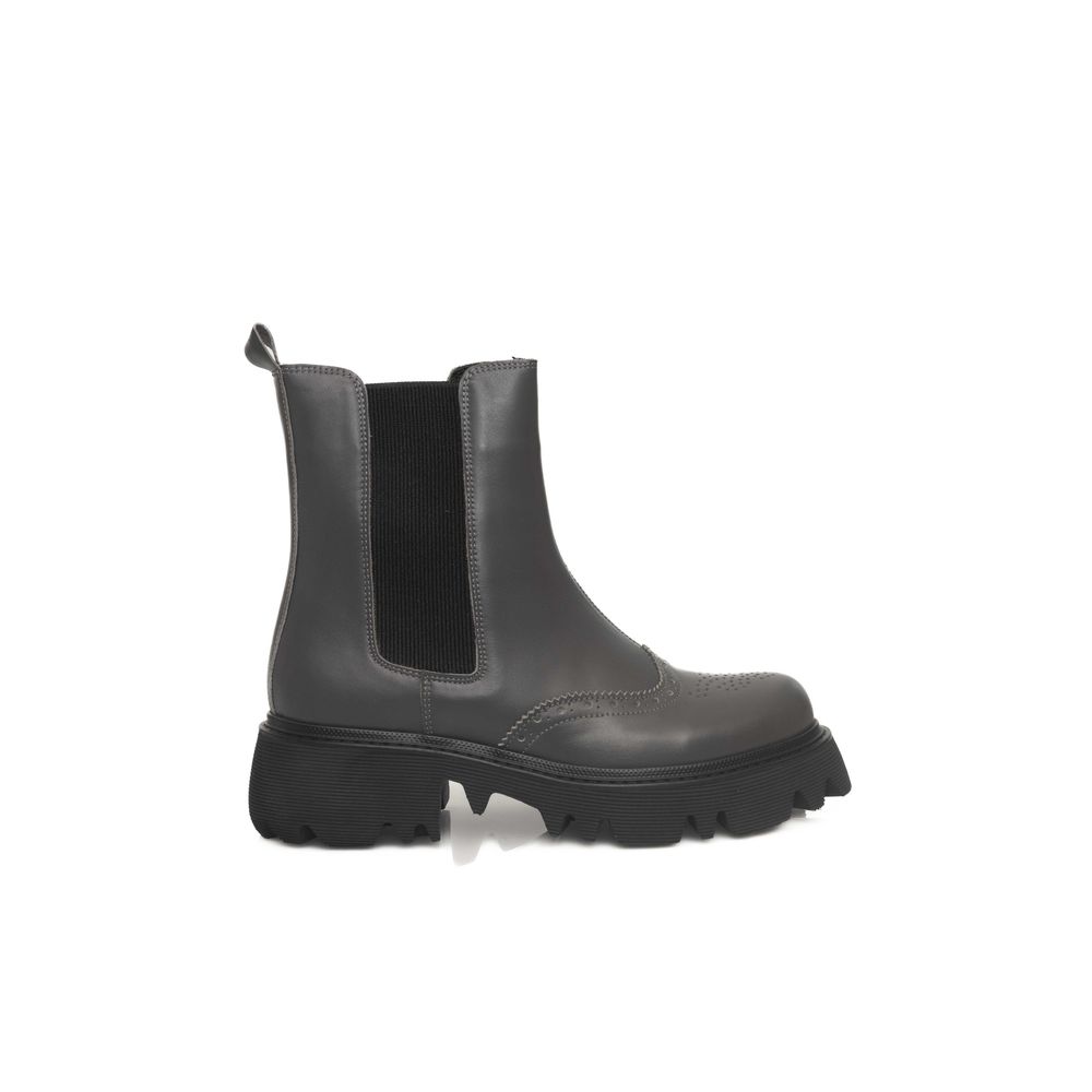Gray Cowhide Boot