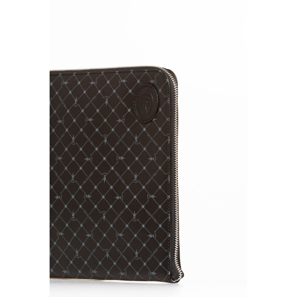 Black Leather Clutch Bag