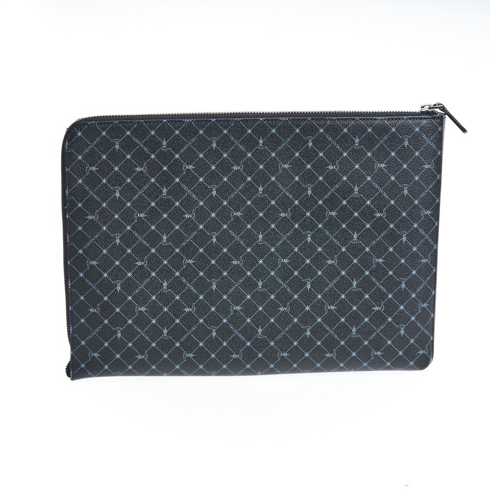 Black Leather Clutch Bag