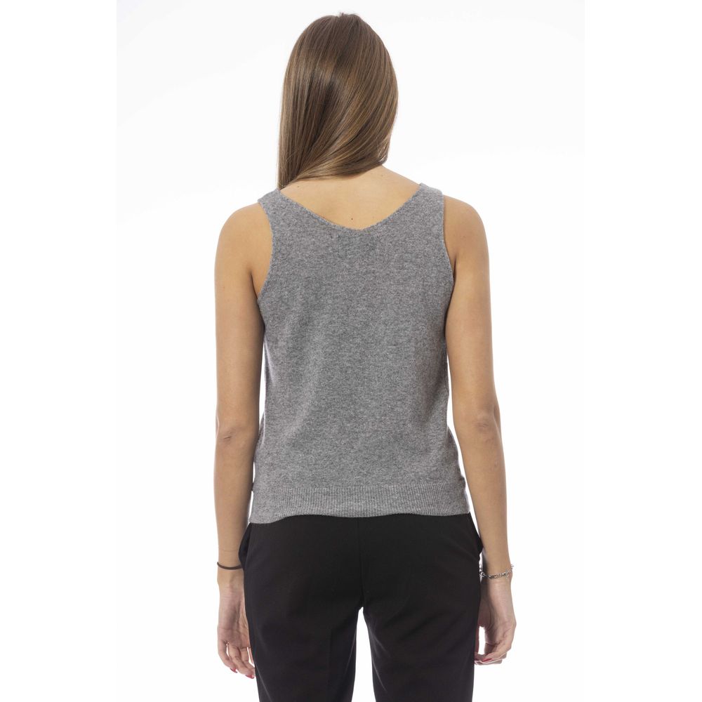 Gray Wool Tank Top