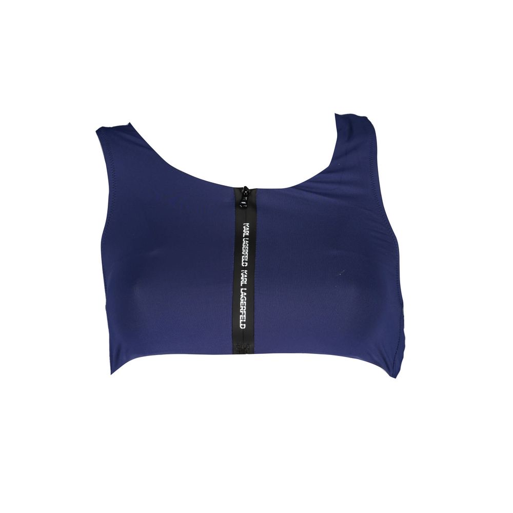 Blue Elastane Swimwear
