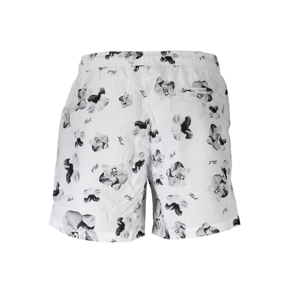 White Polyester Swimwear