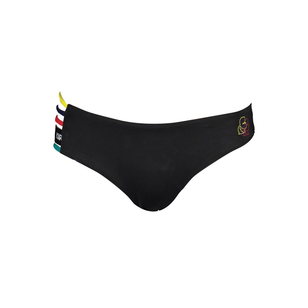 Black Elastane Swimwear