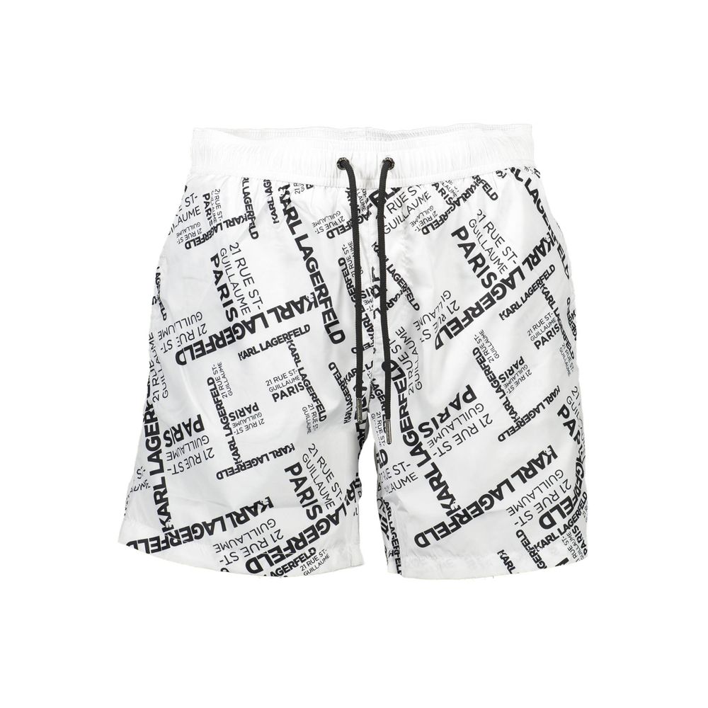 White Polyester Swimwear