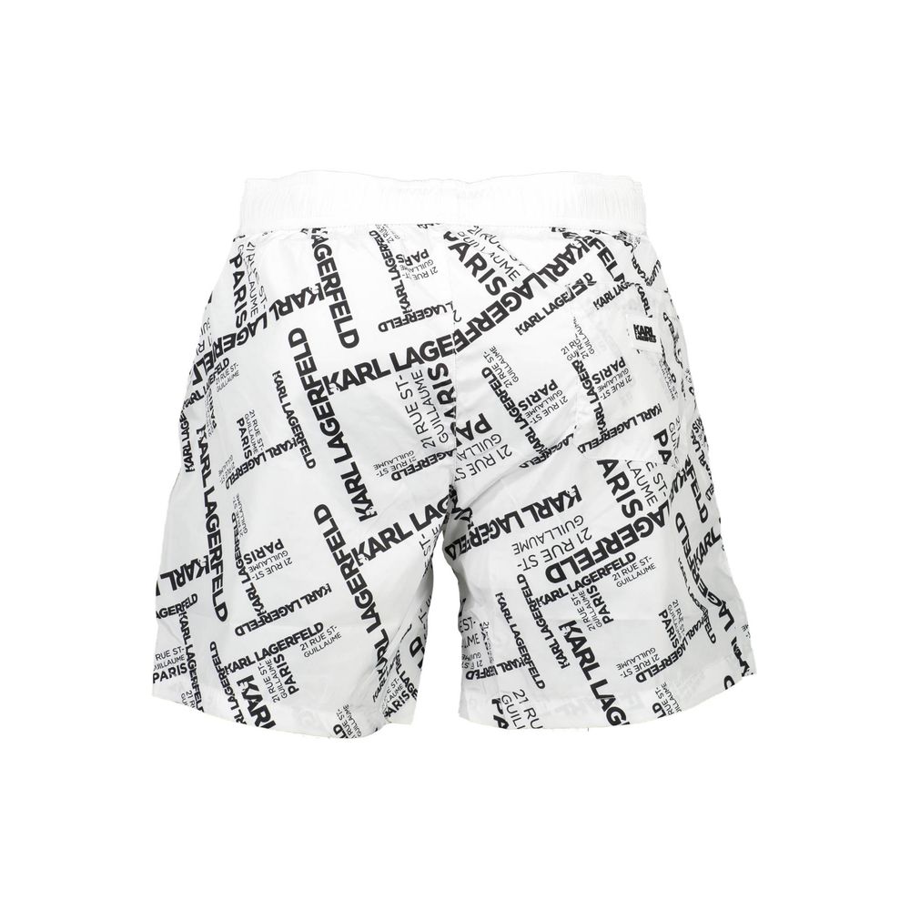 White Polyester Swimwear