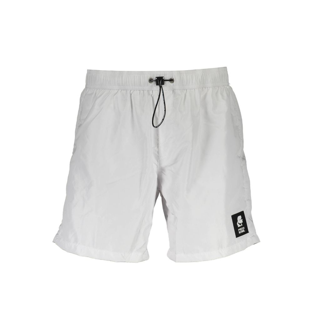 White Polyester Swimwear
