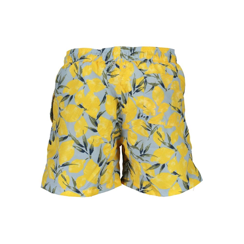 Blue Polyester Swimwear