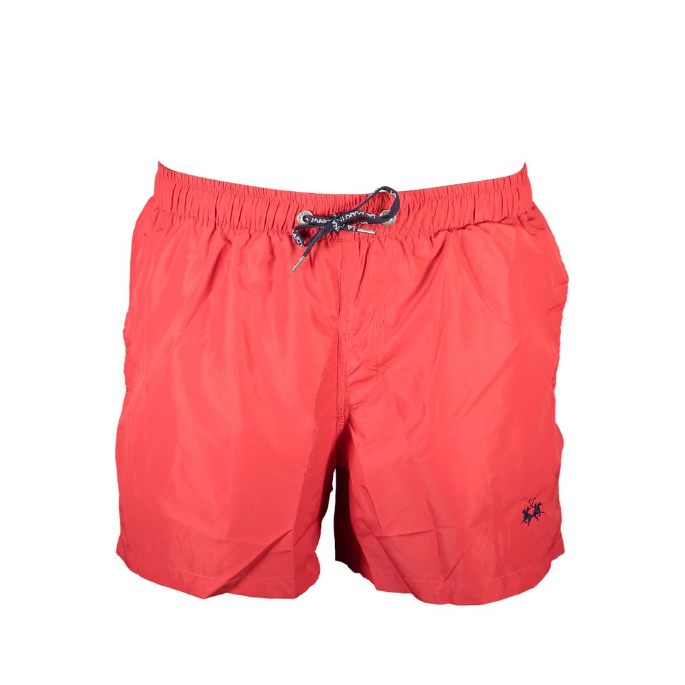 Red Polyester Swimwear