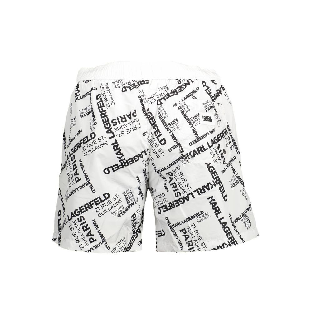 White Polyester Swimwear