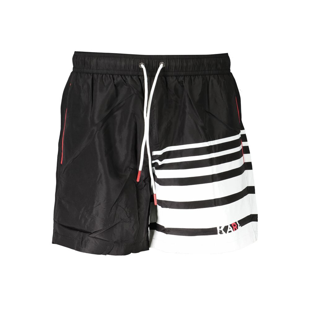 Black Polyester Swimwear