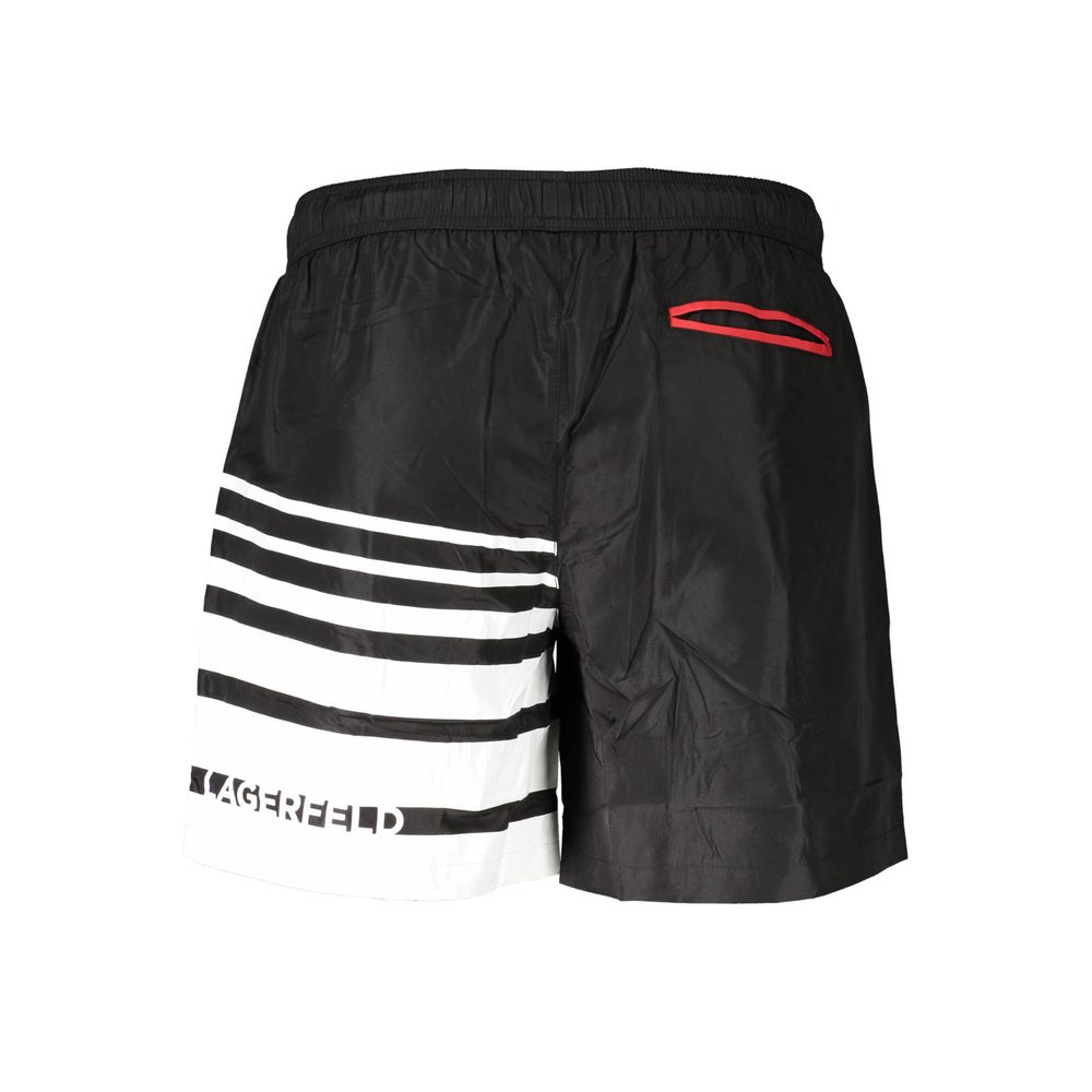 Black Polyester Swimwear