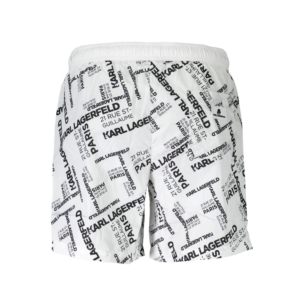 White Polyester Swimwear