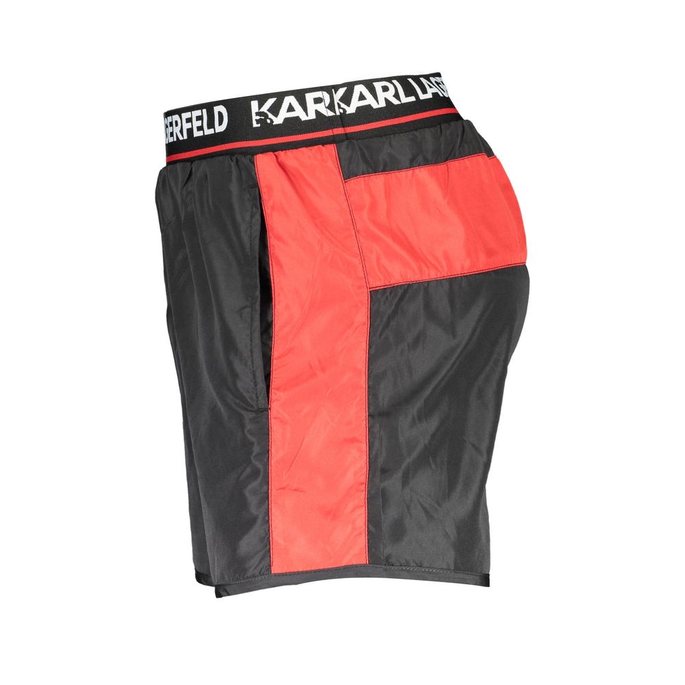 Black Polyester Swimwear