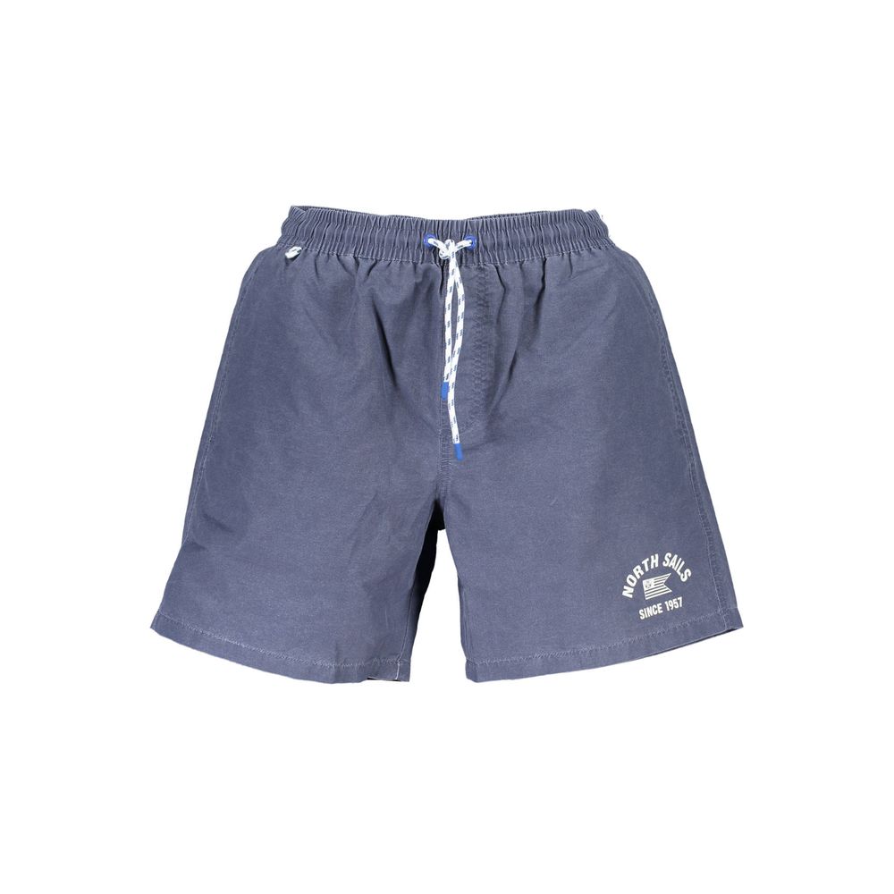Blue Polyester Swimwear