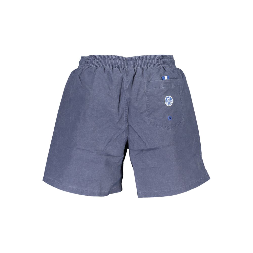 Blue Polyester Swimwear